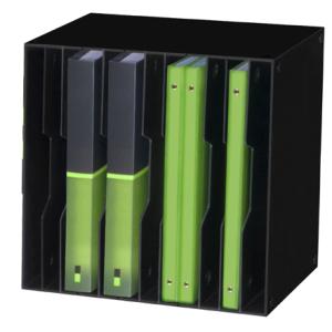 CEP Sortierbox CubiCep, 12 Fächer, schwarz cep 1155120011 (3331031552549)