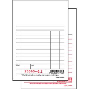 Kassablok grijs, met carbon, 100 x 158 mm, 2 x 50 vet Expres SI-40925 (4004360897207)