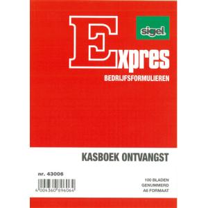Kasboek Ontvangst, A6 staand, 100 vel Expres SI-43006 (4004360896064)