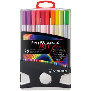 Stabilo Pen 68 Brush Arty Filzstifte Farbsortiert, 20 St. 568/20-021-20 (4006381584173)