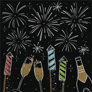 Silvester-Motivservietten 'Happy New Year' PAPSTAR 89772 (4002911615416)