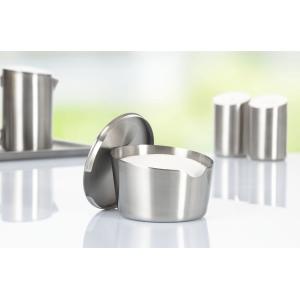 Zuckertopf mit Deckel VISTA, rund, silber Esmeyer 400-5188 (4007796058174)