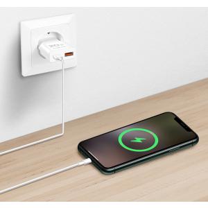 USB-Steckdosenadapter, 1x USB-C (PD), 1x USB-A (QC) LogiLink PA0346 (4052792076141)