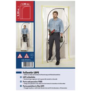 Staubschutztür, LDPE-Folie, (B)1.200 x (H)2.200 mm WESTEX 96 96 22 15 (4013307479765)