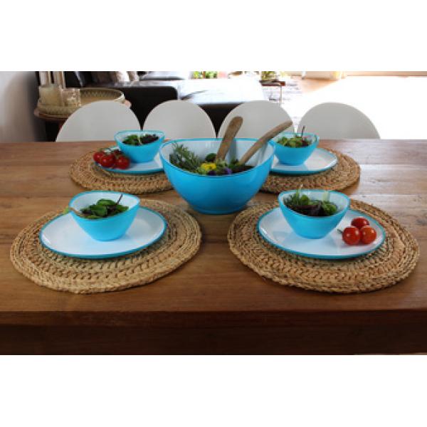 Speiseteller-Set, oval, grün, 2er Set Linden Berg 50066 (4036619500668)