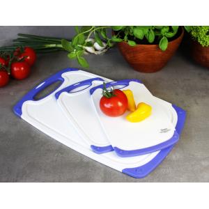 Schneidebrett-Set, 150 x 250 mm, weiß/ orange Linden Berg 50072 (4036619500729)