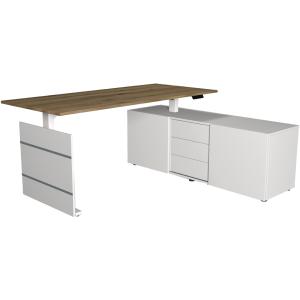 Komplett-Arbeitsplatz Move 3, weiß (links) kerkmann 103844.1 (4044917442726)