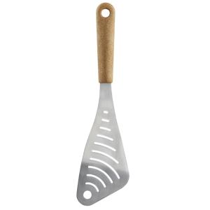 Pfannenwender geschlitzt BIO, holzfarbiger Griff GastroMax 7226-90 (7332462088092)