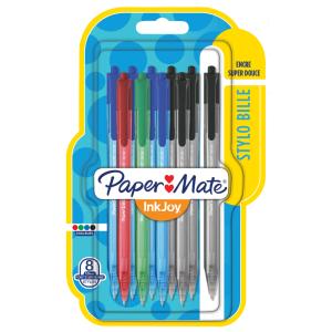 Paper:Mate Kugelschreiber InkJoy 100 RT, 8er Blister PAPER:MATE 1956359 (3501179563596)