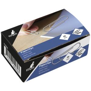 Büroklammern, verzinkt, 30 mm, silber kangaro K-10030-1000 (8712127042710)