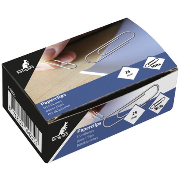 Büroklammern, verzinkt, 50 mm, silber kangaro K-10050 (8712127014939)
