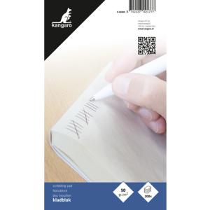Notizblock, 115 x 198 mm, blanko, 200 Blatt kangaro K-55000 (8712127021777)