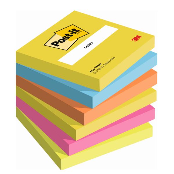 Haftnotizen notes, 127 x 76 mm, Energetic Collection Post-it 655-TFEN (4046719506620)