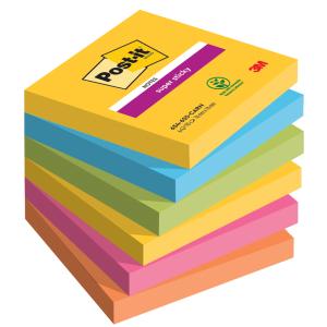 Haftnotizen Super Sticky Notes, 127x76 mm, Carnival Post-it 655-6SS-CARN (0051141401270)