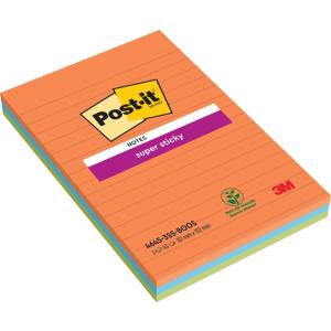 Post-it Super Sticky Haftnotizen Extrastark 46453ssa Farbsortiert, 3 Blöcke 7100234212 (0051141998862)