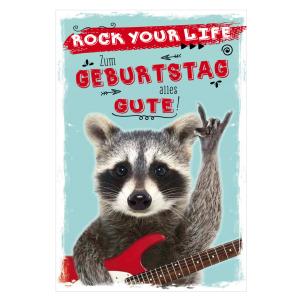 Geburtstagskarte - Humor 'Waschbär' SUSY CARD 40051505 (4050498326355)