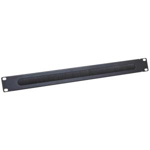 LogiLink 19' Kabeldurchführungspanel, 1 HE, schwarz (RAL9005) ORCEB1B (4052792026481)