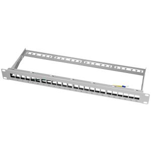 LogiLink 19' Keystone Patch Panel, geschirmt, schwarz NK4042 (4052792026931)