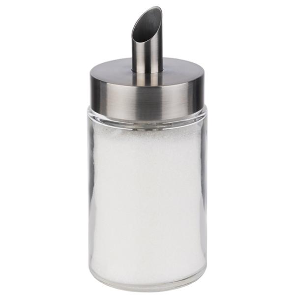 Zuckerdosierer, mit Dosierrohr, Edelstahl/ Glas APS 40509 (4004133405097)
