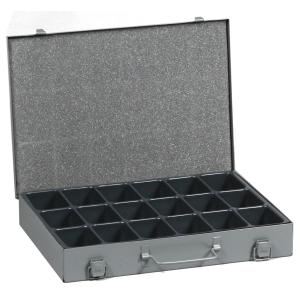Kleinteilekoffer EuroPlus Metall 34/ 18, grau allit 454118 (4005187541182)