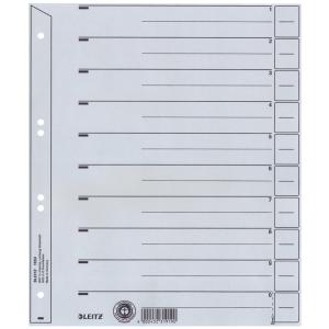 Leitz Trennblätter 1654 1-0 Grau, 100 St. 16540085 (4002432328758)