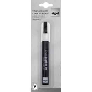 Kreidemarker 50, Keilspitze: 1 - 5 mm, weiß sigel BA181 (4004360794476)