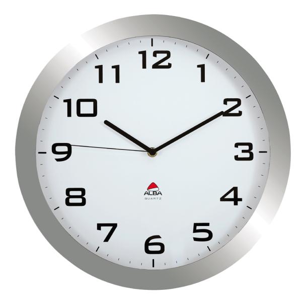 Wanduhr 'HORISSIMO', Quarzwerk, silber ALBA (3129710013883)