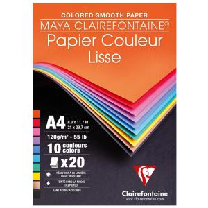 Tonpapierblock MAYA, DIN A4, 20 Blatt Clairefontaine 97444C (3329680974447)