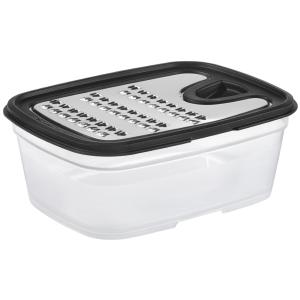 Reibe mit Auffangbehälter, transparent/ schwarz GastroMax 796900 (6411767969006)