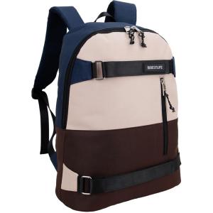 Urban Notebook-Rucksack COL SKATE, blau/ beige/ braun BESTLIFE BB-3552BK (6955481418797)