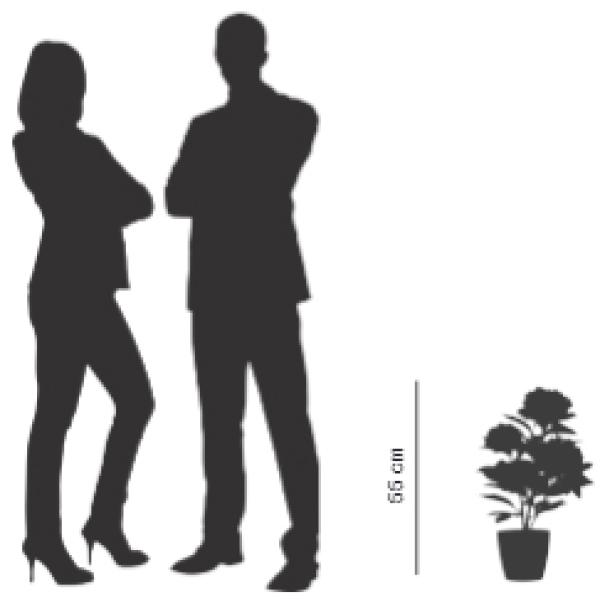 Meet Powered By Paperflow Pfingstrose Kunstpflanze 55,0 Cm PAPIVR55 (3660141963618)