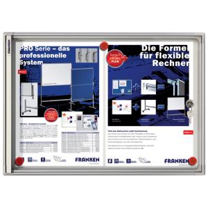 Schaukasten X-tra!Line, 2 x DIN A4, Innenbereich FRANKEN FSA2 (4016946193245)