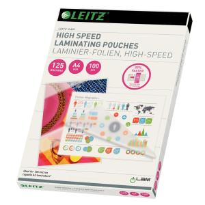 Laminierfolientasche Speed, DIN A4, glänzend, 250 mic LEITZ 7430-00-02 (4002432377114)