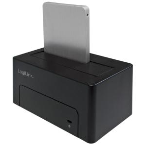USB 3.1 Festplatten Docking Station, 2, 5'/ 3, 5' SATA LogiLink QP0027 (4052792046205)
