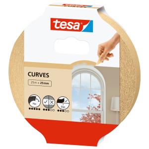 Maler Hochkrepp Papierabdeckband, 25 mm x 25 m, beige tesa 56533-00001-01 (4042448294937)