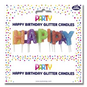 Kuchenkerzen-Set 'Happy Birthday', farbig Clairefontaine 12825-HBMC (5033601779964)