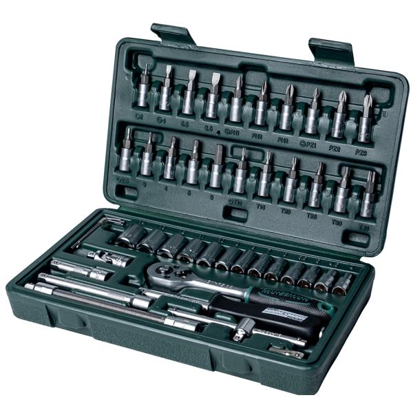 BRÜDER MANNESMANN Steckschlüssel-Satz 1/ 4', 46-teilig M 2040 (4003315076940)