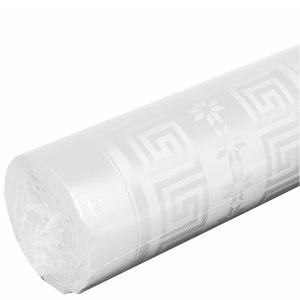 Damast-Tischtuch, (B)1, 18 x (L)100 m, weiß PROnappe R480001I (3281514800011)