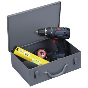 Maschinenkoffer DinoPlus Metall 33, grau allit 490610 (4005187906103)
