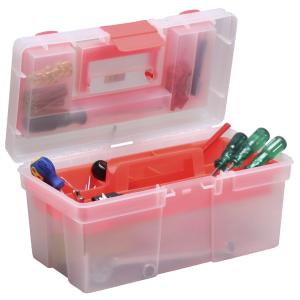 Aufbewahrungskoffer McPlus Clear 16, PP, grün allit 416413 (4005187164138)
