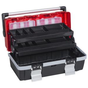 Werkzeugkoffer McPlus Alu >C< 18, PP, rot/ schwarz allit 457011 (4005187570113)