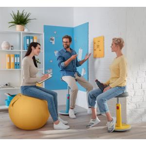 Sitz-Steh-Hocker Ergo Cosy Active, gelb LEITZ 6518-00-19 (4002432129454)