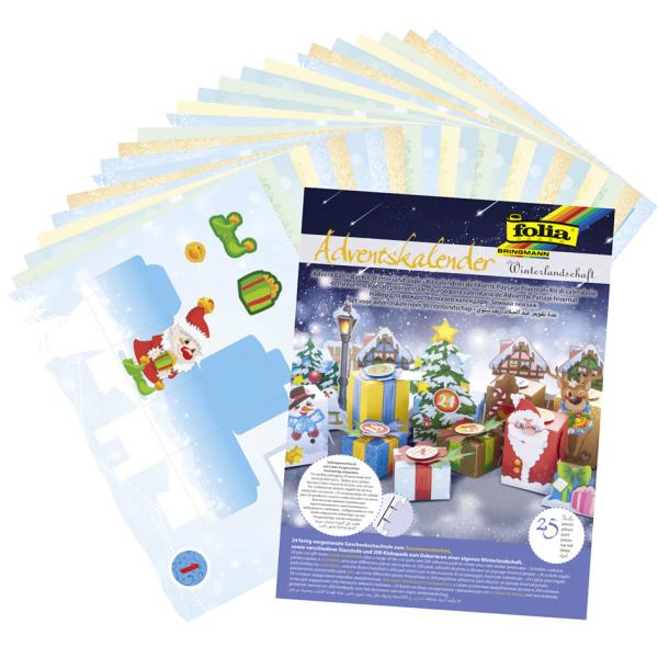 Adventskalender 'Winterlandschaft', 25-teilig folia 9398 (4001868097795)