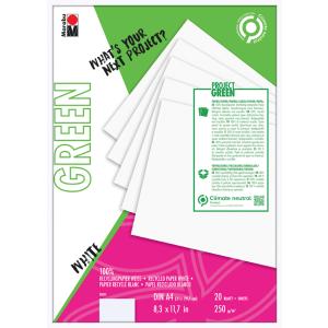 Green Malblock White, DIN A4, weiß Marabu 1612000000601 (4007751902849)