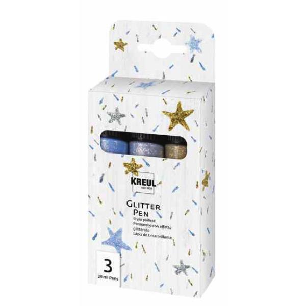 Glitter Pen, 3er Set KREUL 49840 (4000798124199)