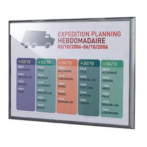 Wandschild Info Display, DIN A4, Farbe: alu-grau PAPERFLOW 4066x4.35 (3660141880038)
