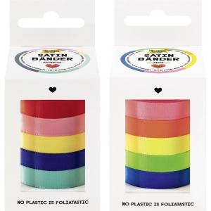 Satinbänder-Set RAINBOW, farbig sortiert folia 12131 (4001868140224)