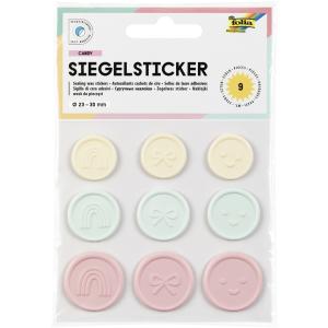Siegel-Sticker CANDY, Größen und Farben sortiert folia 18601 (4001868142792)