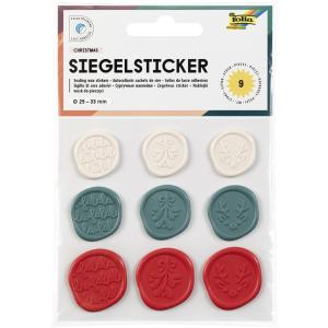 Siegel-Sticker CHRISTMAS, Größen und Farben sortiert folia 18603 (4001868142853)