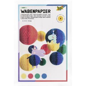 Wabenpapier PASTEL, 30-lagig, 210 x 330 mm, nassfest folia 461-19 (4001868135466)